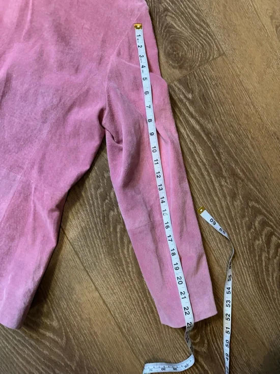 Pink Suede Button-Up Shacket - Picture 9 of 11